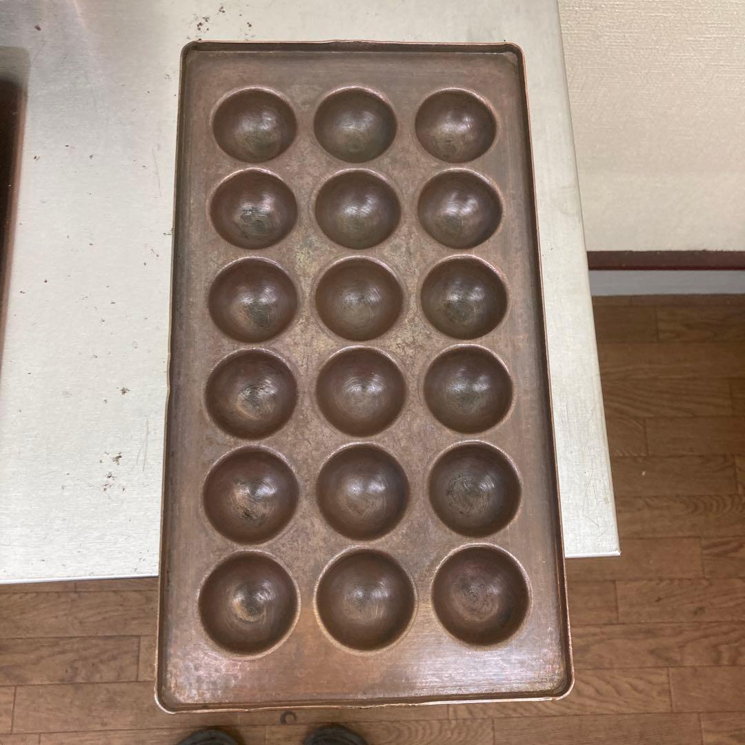 たこ焼き銅板（18穴）4枚セット