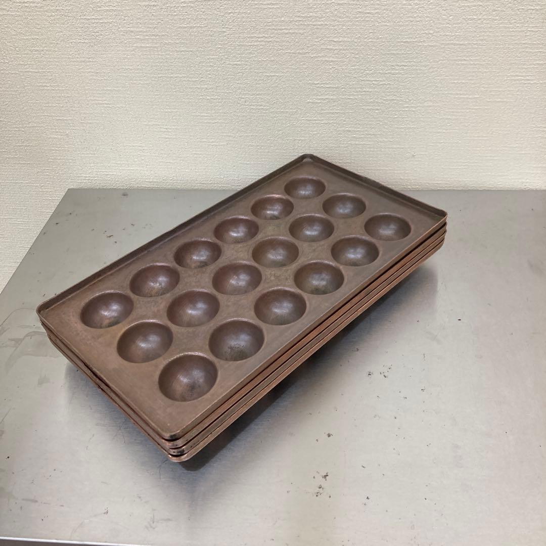 たこ焼き銅板（18穴）4枚セット