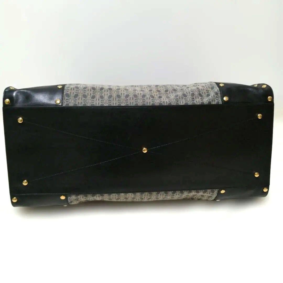 TRUSSARDI トラサルディ レザー×総柄 ボストンバッグ 美品✨