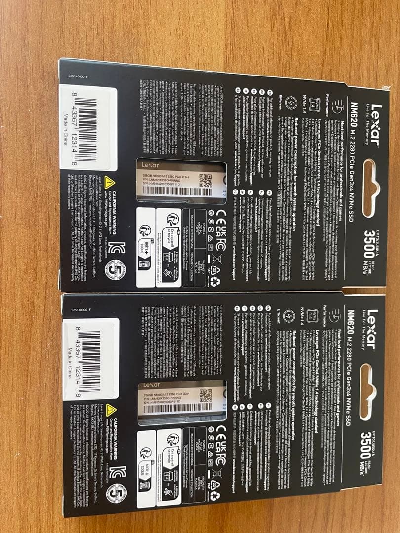 内蔵型SSD Lexar NM620 256GB SSD