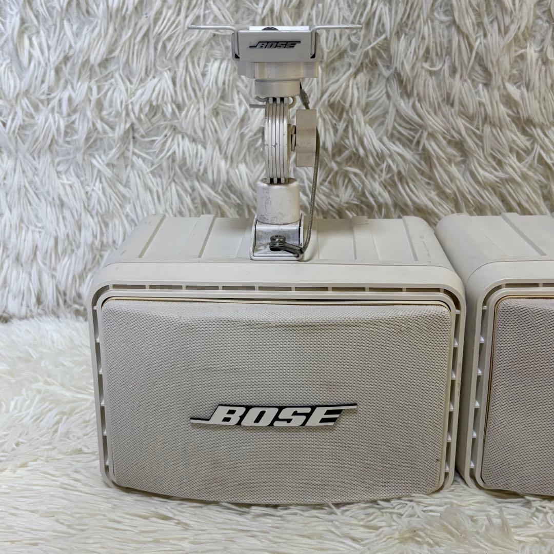 BOSE ボーズ 111ADW ペアスピーカー 白 純正吊り金具付 音出し確認済