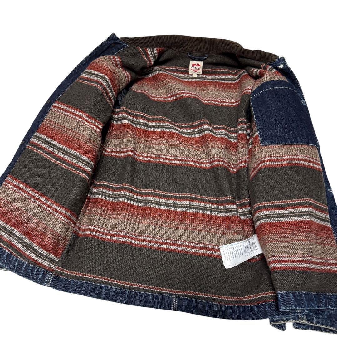 カーハート　チョアコート　コーデュロイ　ハートタグ　カバーオール ブランケット