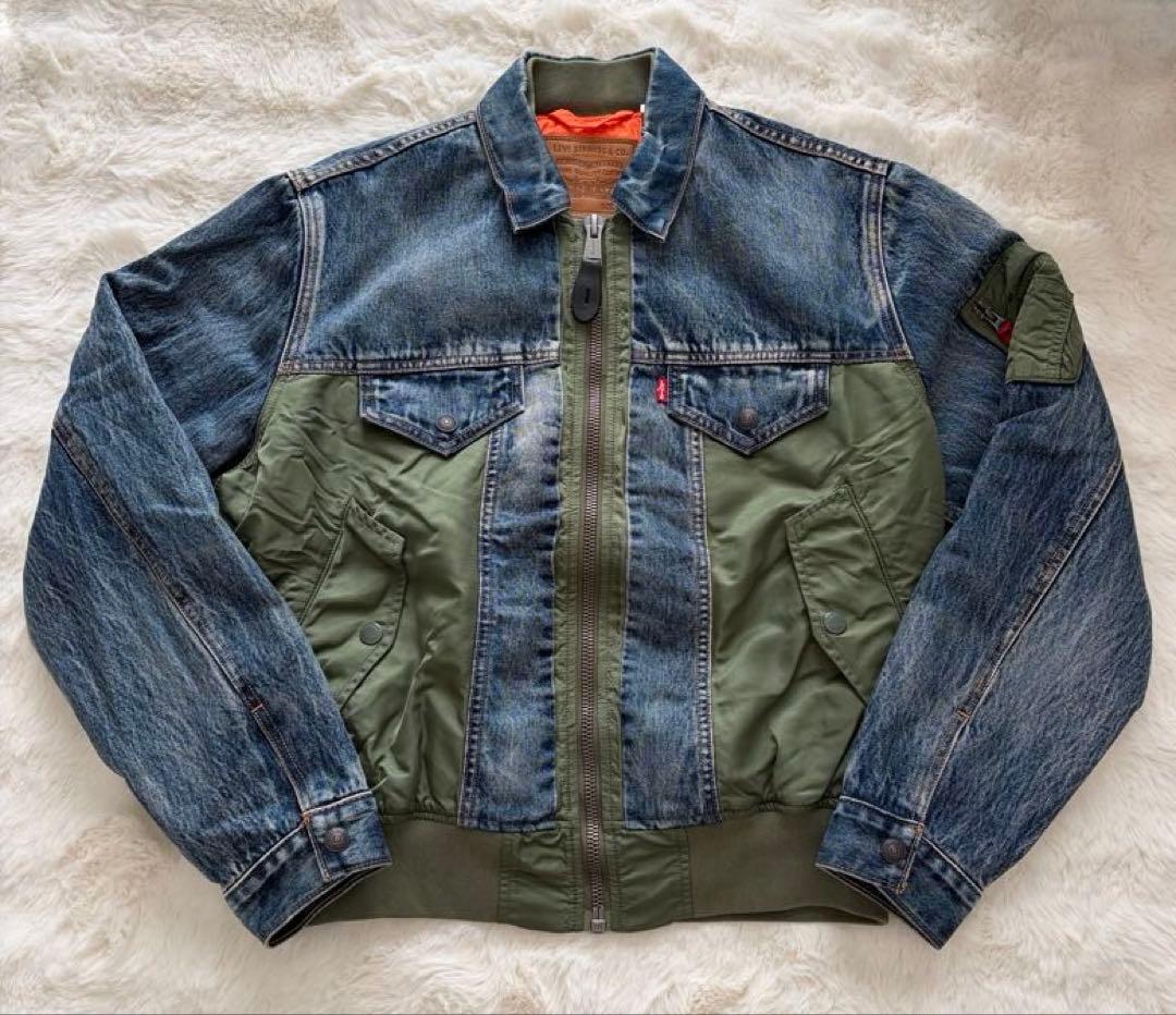 美品】Levi's MA-1 HYBRID TRUCKER JACKET