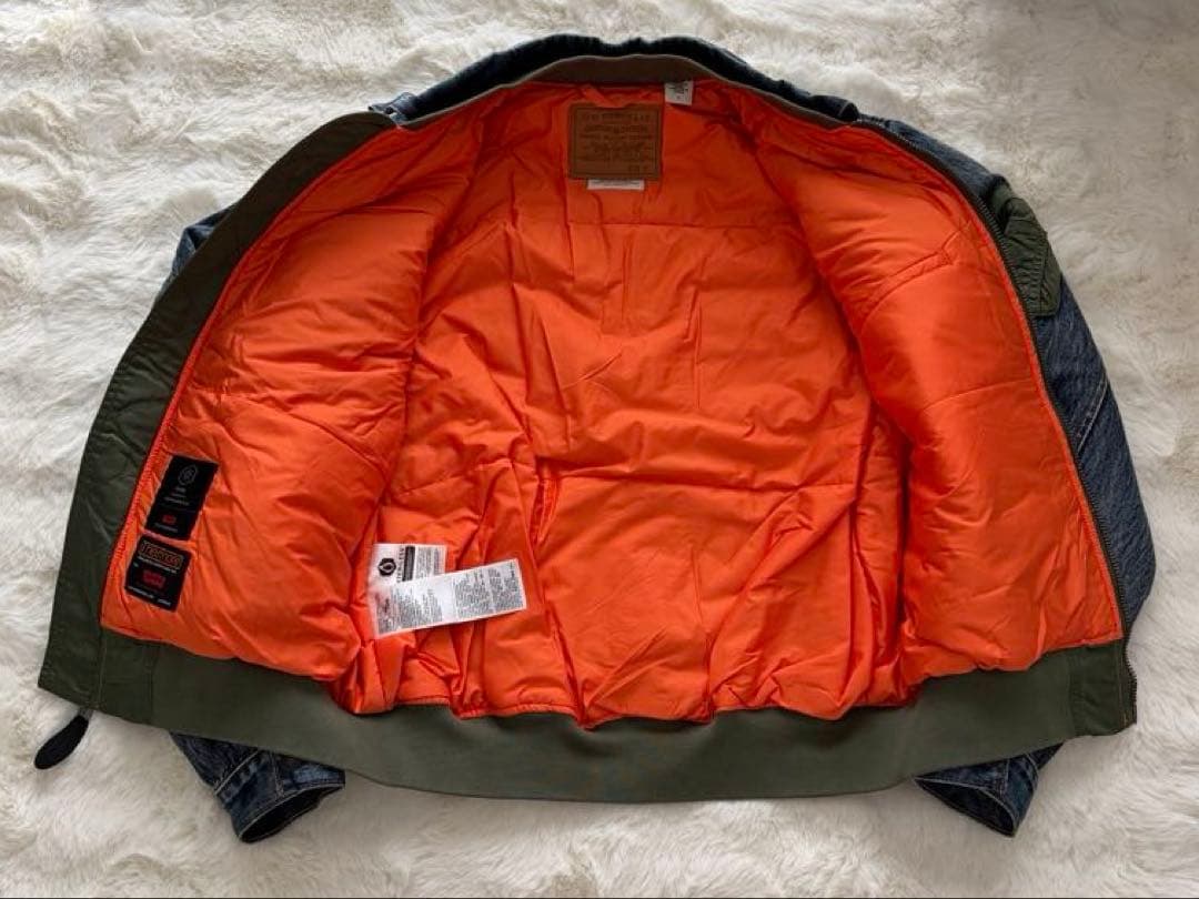 美品】Levi's MA-1 HYBRID TRUCKER JACKET