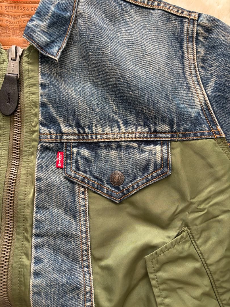 美品】Levi's MA-1 HYBRID TRUCKER JACKET