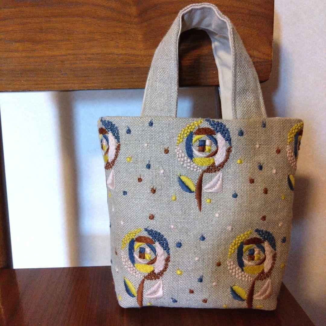 両面　sandrose　バッグ　ミナペルホネン　ハンドメイド