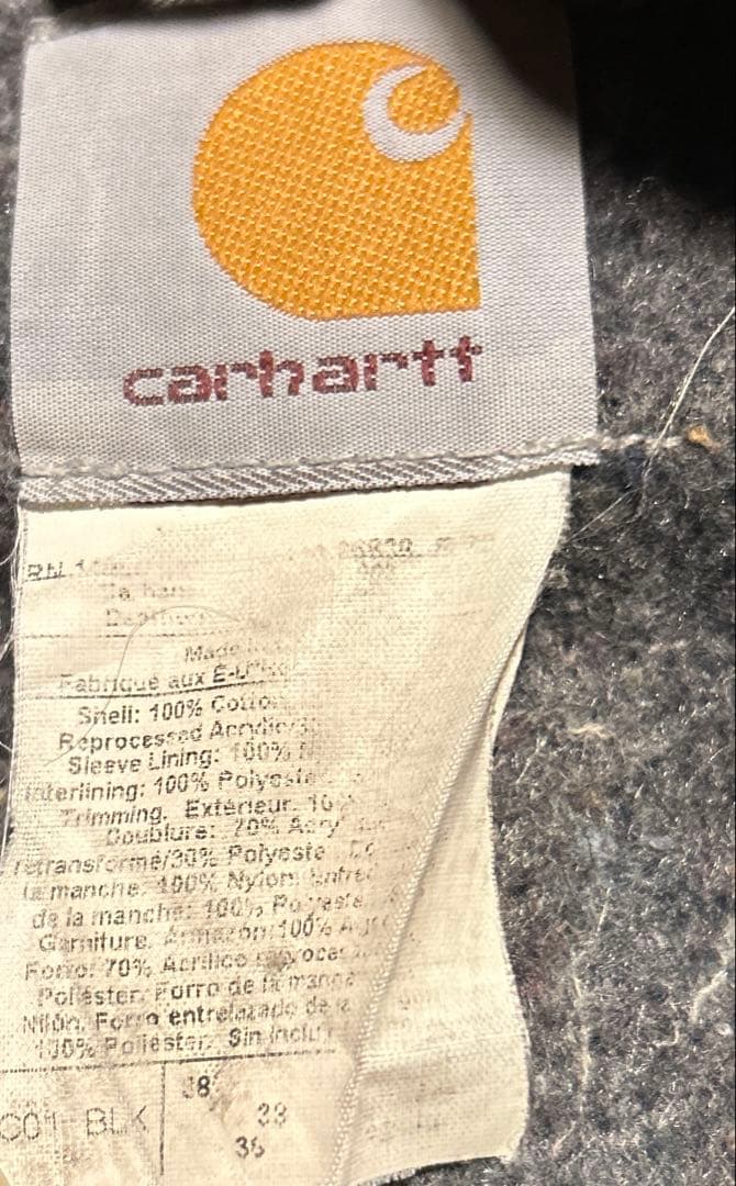 Carhartt ミシガン チョアコート 38 ブラック