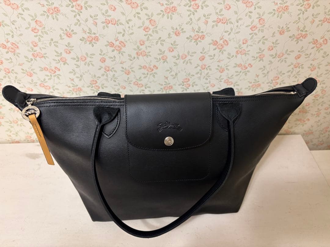 ロンシャン　 ル・プリアージュ シティ M トートバッグ（ブラック）