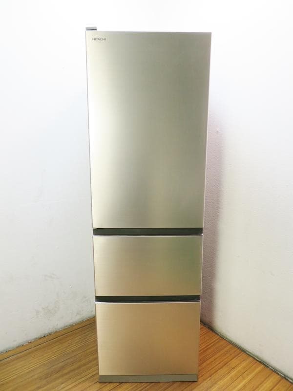 送料込 日立 3ドア冷蔵庫 315L 2020年製 R-V32KVL GL03