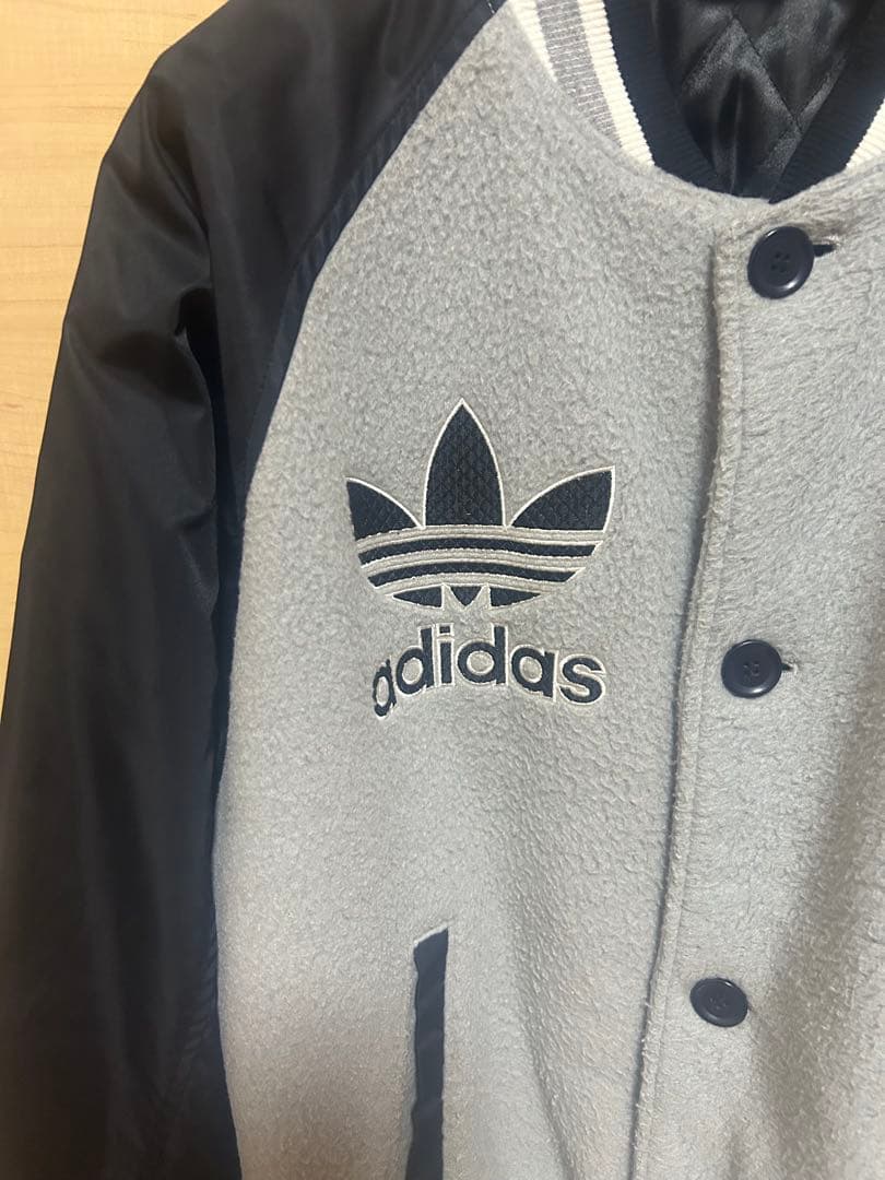 80s アディダス　スタジャン　ナイロンフリースジャケット adidas 希少
