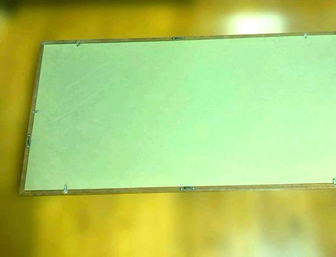 大型　木製　書道　水墨画　額縁　長辺170cm×短辺48cm×厚さ3.5cm