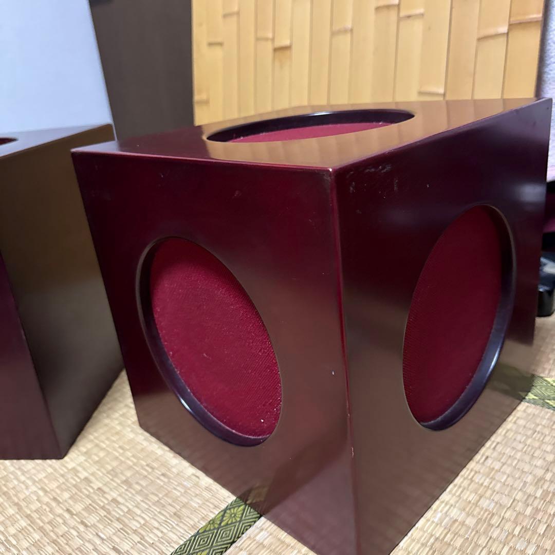 ヒランヤ木製キューブ3Dスピーカー【価格大幅見直し】