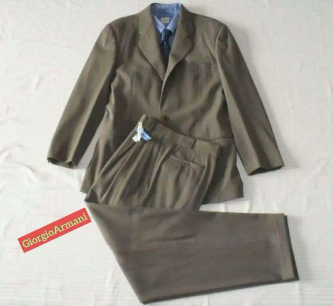 夏季セール【ジョルジオアルマーニ】90sお洒落　シルク絹　イタリア製　Vシネマ