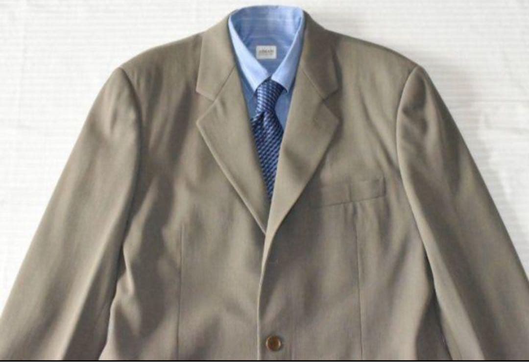 夏季セール【ジョルジオアルマーニ】90sお洒落　シルク絹　イタリア製　Vシネマ