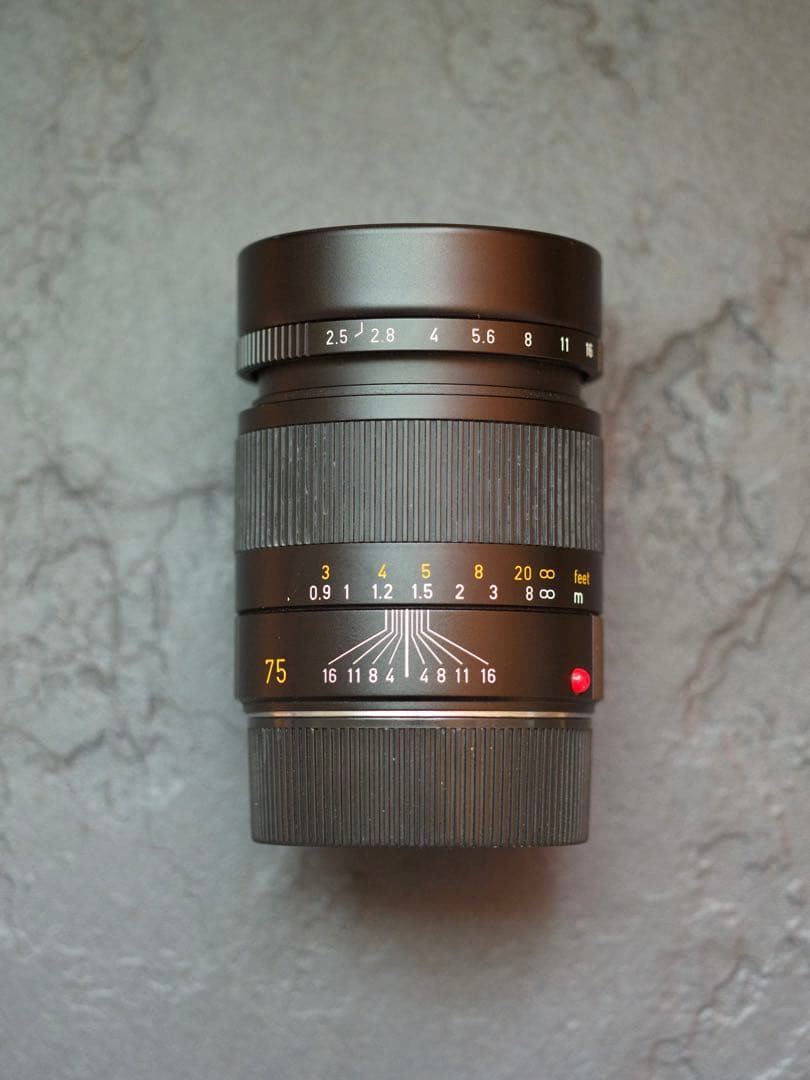 Leica 75mm f/2.5 単焦点レンズ