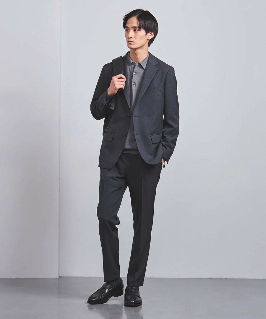 新品★洗濯可 テーラードジャケット 紺 UNITED ARROWS ¥35200