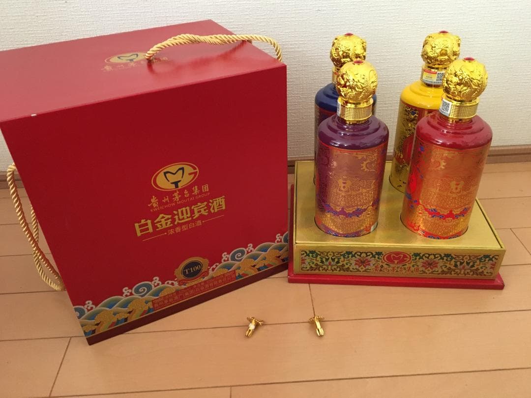 専用AB)貴州茅台集団2018年制 白金迎賓酒52% 500ml*4本濃香型白酒