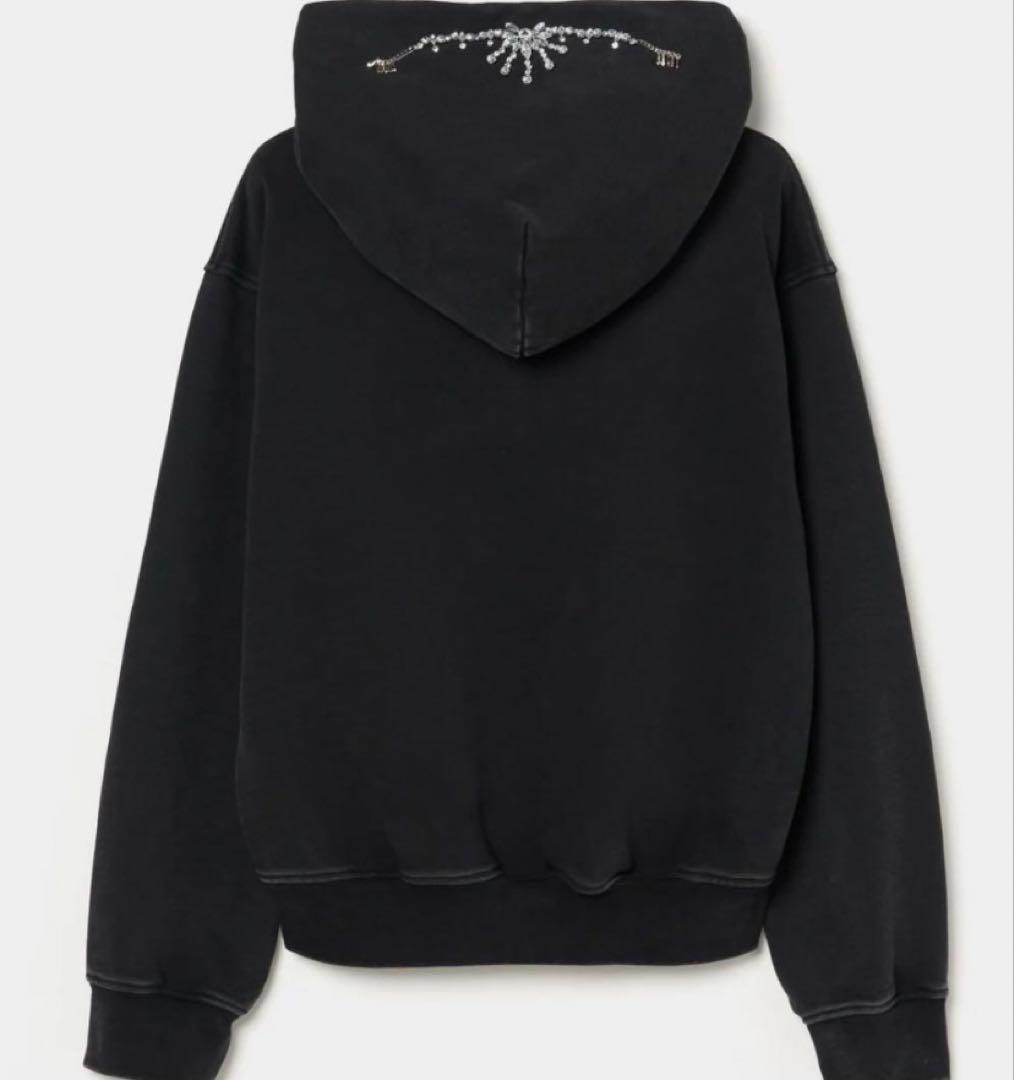 タナカダイスケ　bijou tiara hoodie Black