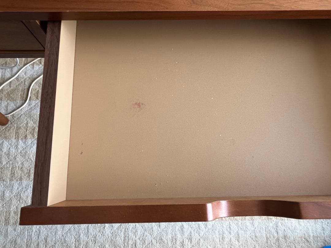 北欧ウッドデスク　引き出し付　パソコンデスク