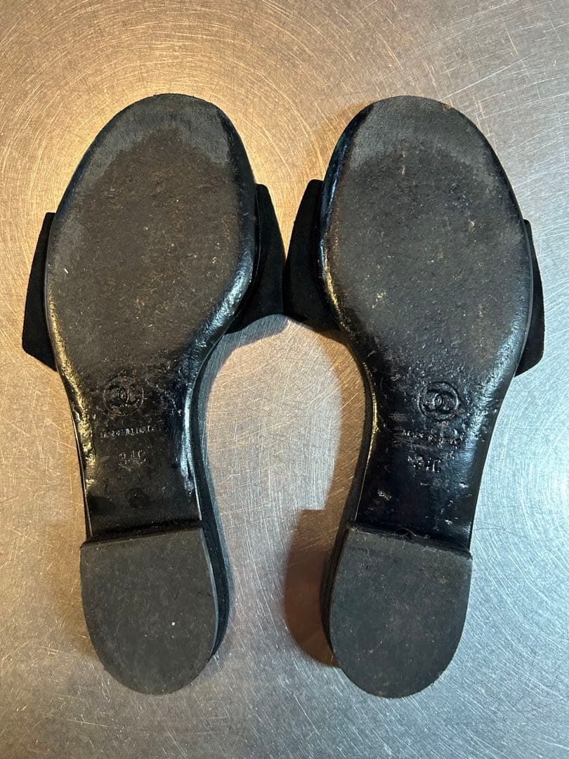 CHANELシャネル　フラットサンダル　CCマーク　34