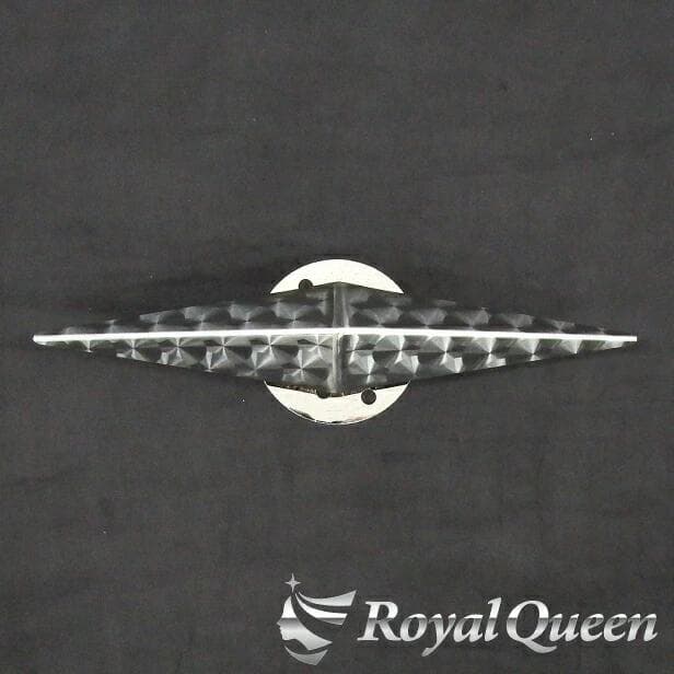 0591 一文字型スピンナー ウロコ柄 19.5インチ 3穴4穴兼用 2個セット