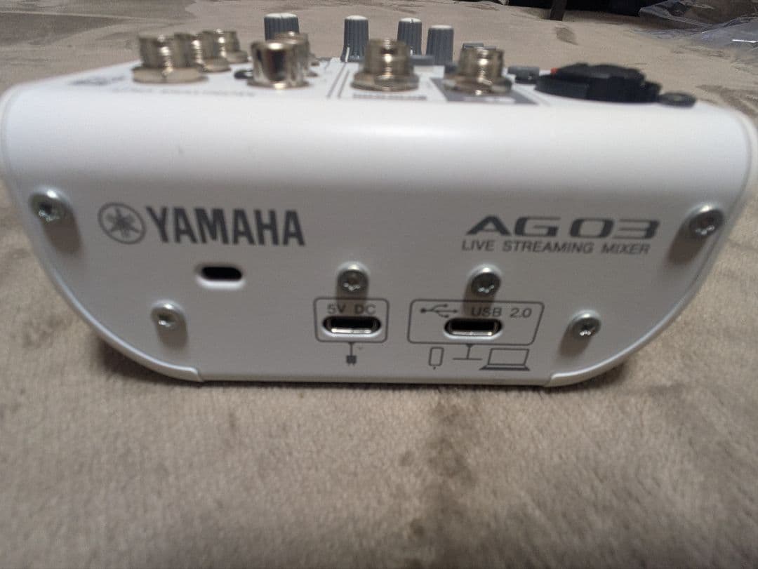 YAMAHA AG03 MK2（動作確認不明・ジャンク扱いです）