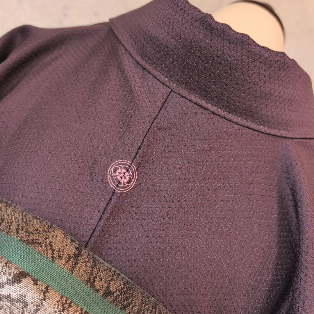 色無地　着物　フルセット　正絹　紫　トールサイズ　D2