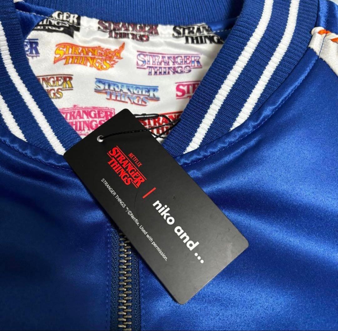 あ*あ様 ストレンジャーシングス ニコアンド niko and スカジャン ジャ