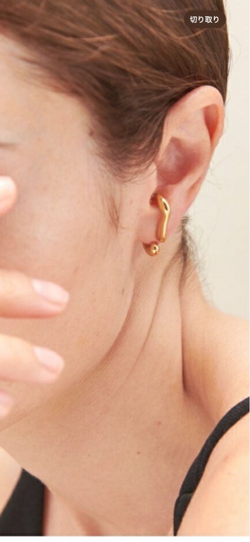 【koto】ete エテ　ウェーブ フローピアス 片耳ピアス