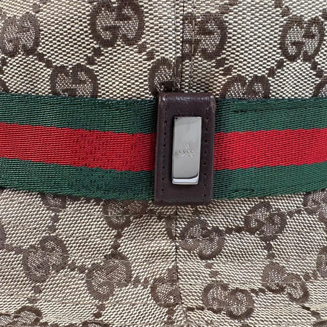 【未使用】GUCCI GGキャンバス シェリー バケットハット XLイタリア製