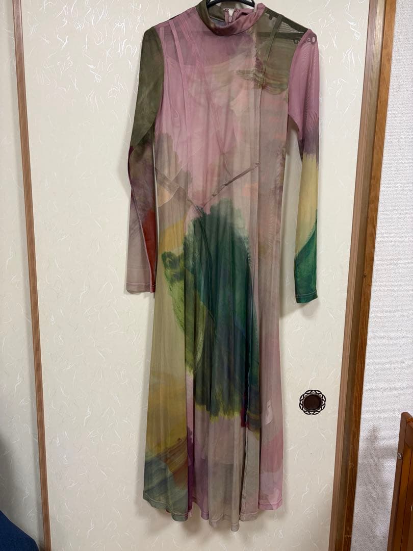 ELIZABETH STAINED GLASS SHEER DRESS 新品