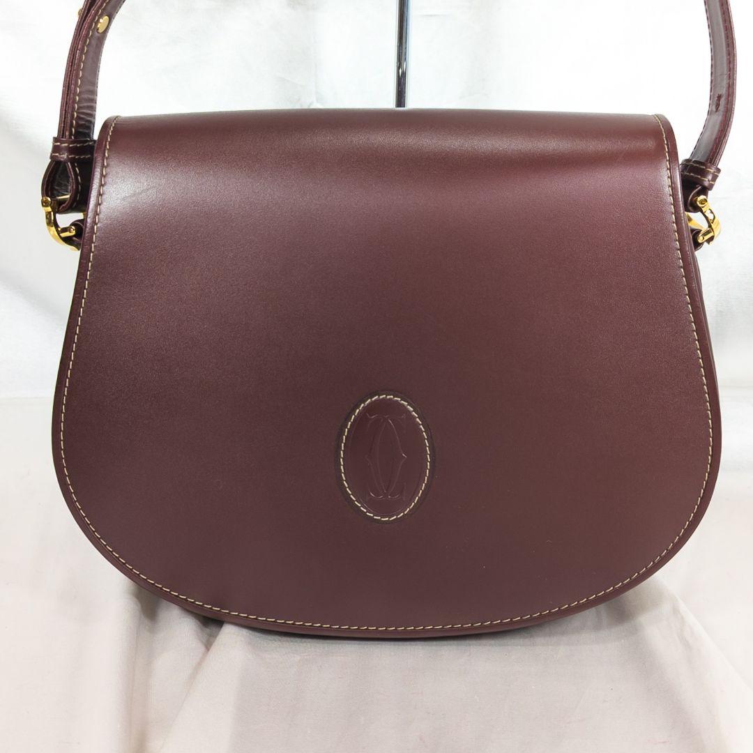 【未使用級】 カルティエ マストライン メッセンジャーバッグ カード カード付き