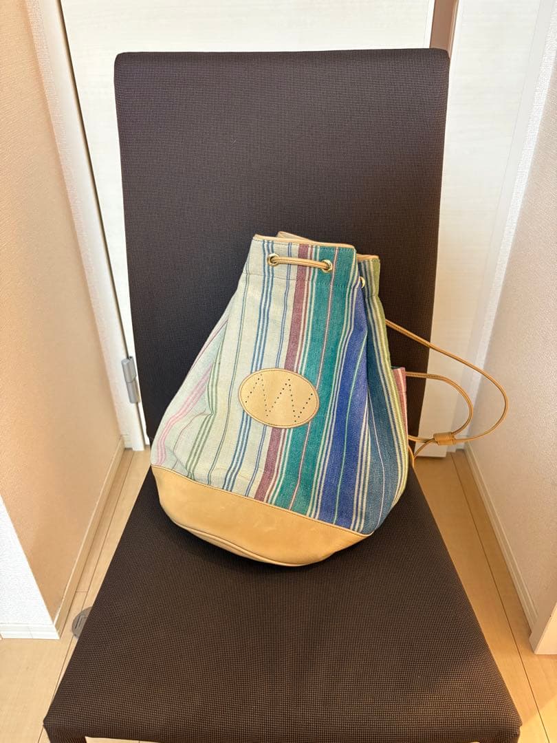 NICENESS GYSIN スモールダッフルバッグ ストライプ マルチカラー