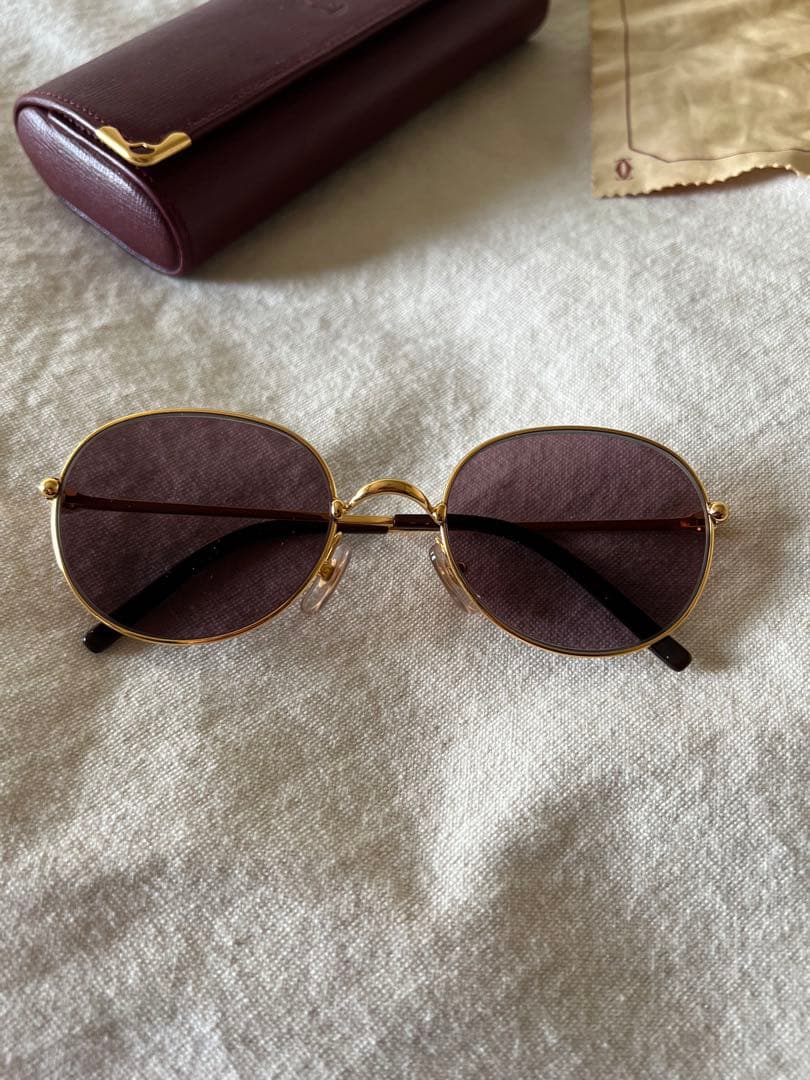 小物 90s old Cartier gold Boston l frame