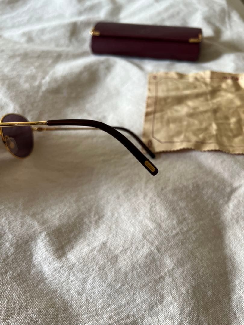 小物 90s old Cartier gold Boston l frame