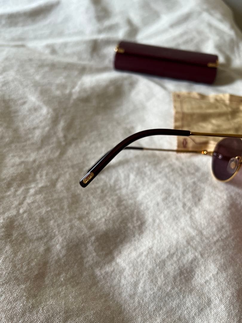 小物 90s old Cartier gold Boston l frame