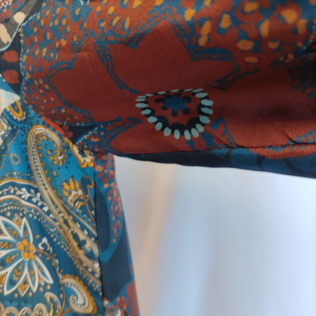 Evi Grintela シルク100％ シャツワンピース ペイズリー 総柄