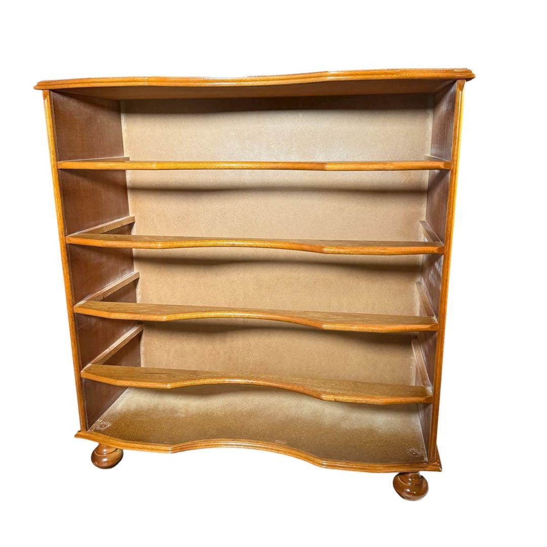 HR829 【曲線シャビー】イタリア 5段チェスト 丸脚 象嵌細工