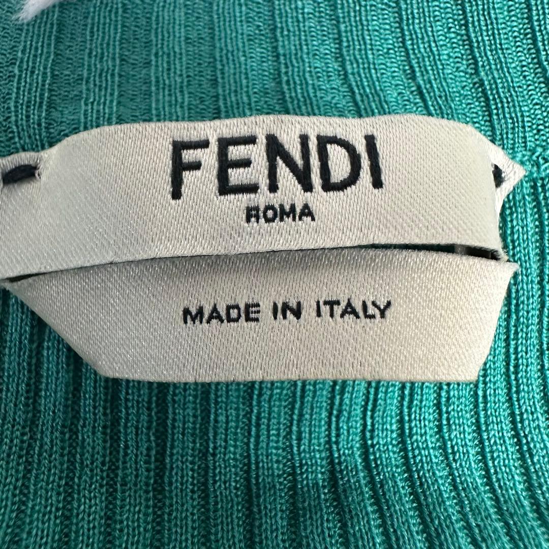 tanakas08228 様用美品 希少 FENDI グリーン カーディガン 花