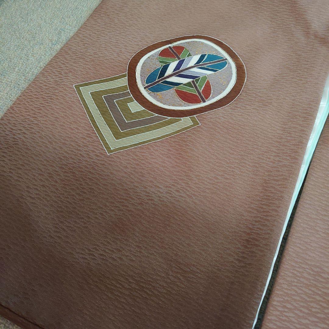 【美品】正絹 日本製 京都一秀 産着 長襦袢付 男児　光悦茶　袴付　高級