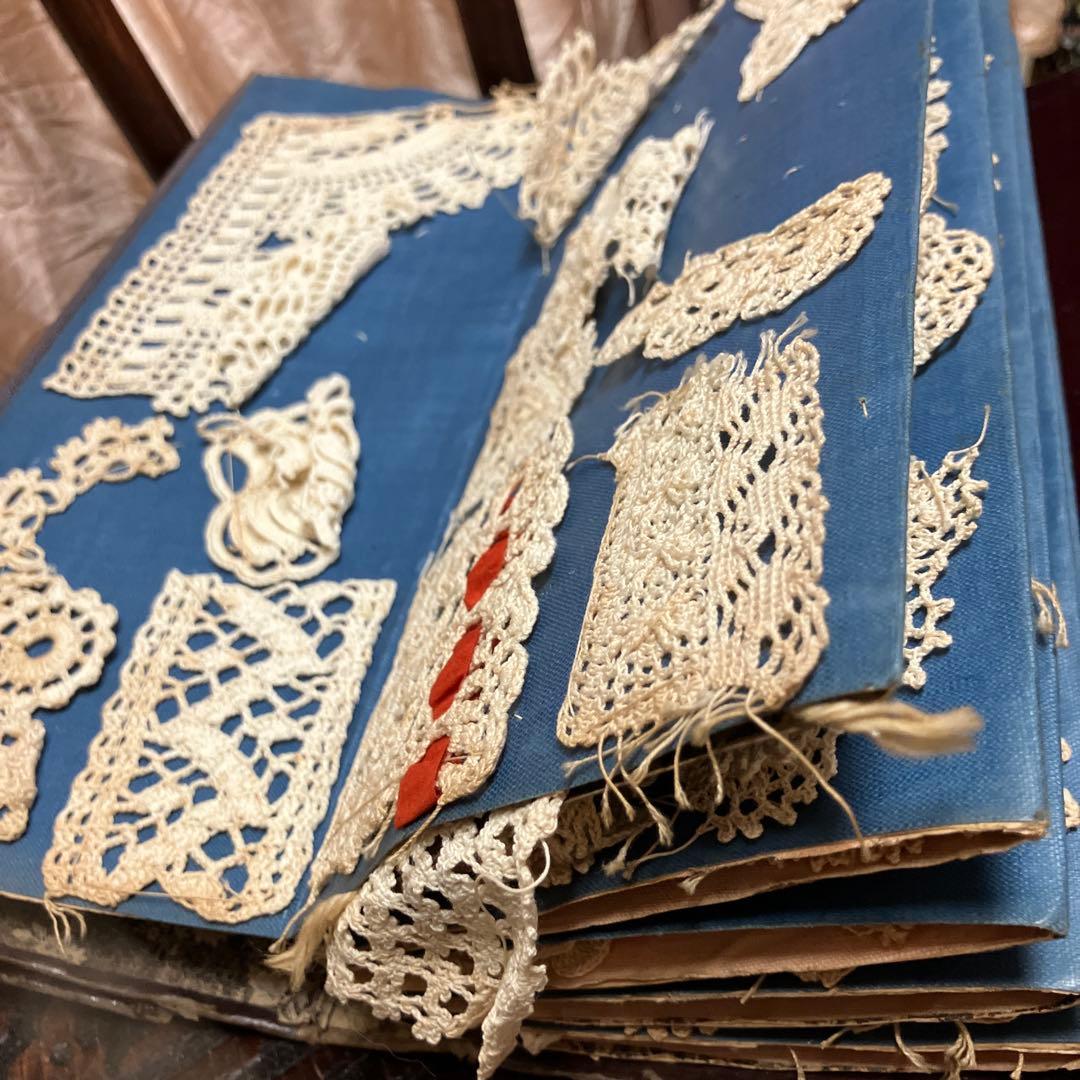 フランスヴィクトリア時代のレースの見本帳