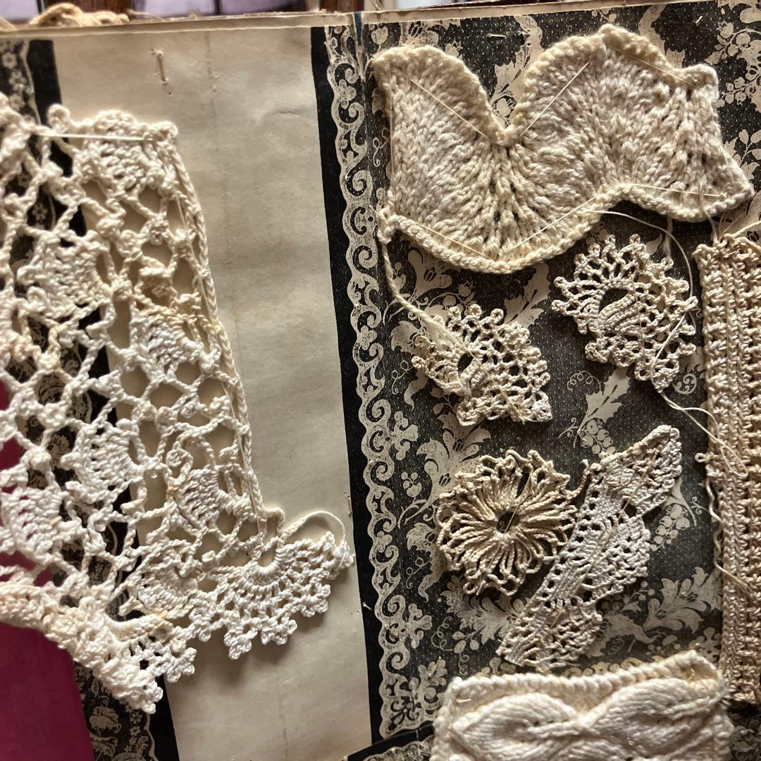 フランスヴィクトリア時代のレースの見本帳