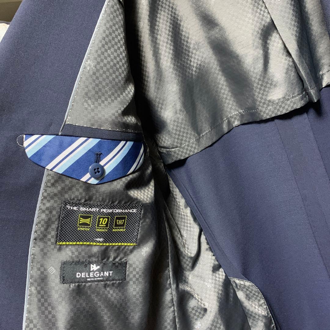 【新品未使用】ORIHICAオリヒカダブルスーツジャケットネイビー