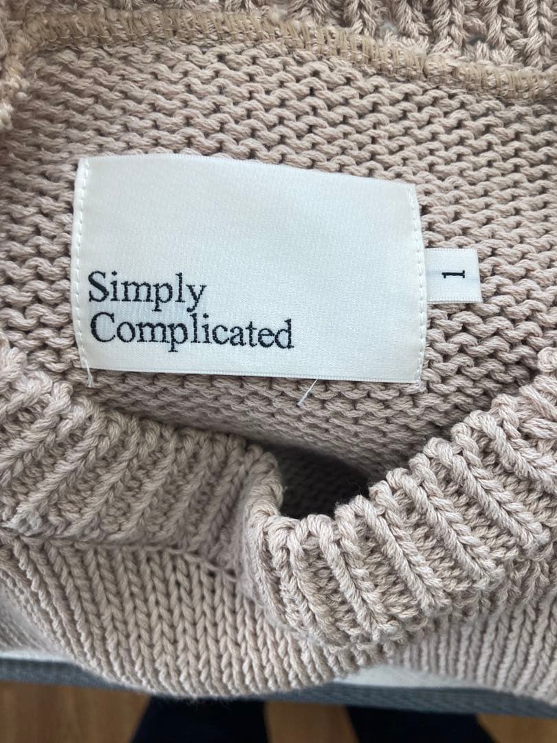 simply complicated ニット size1