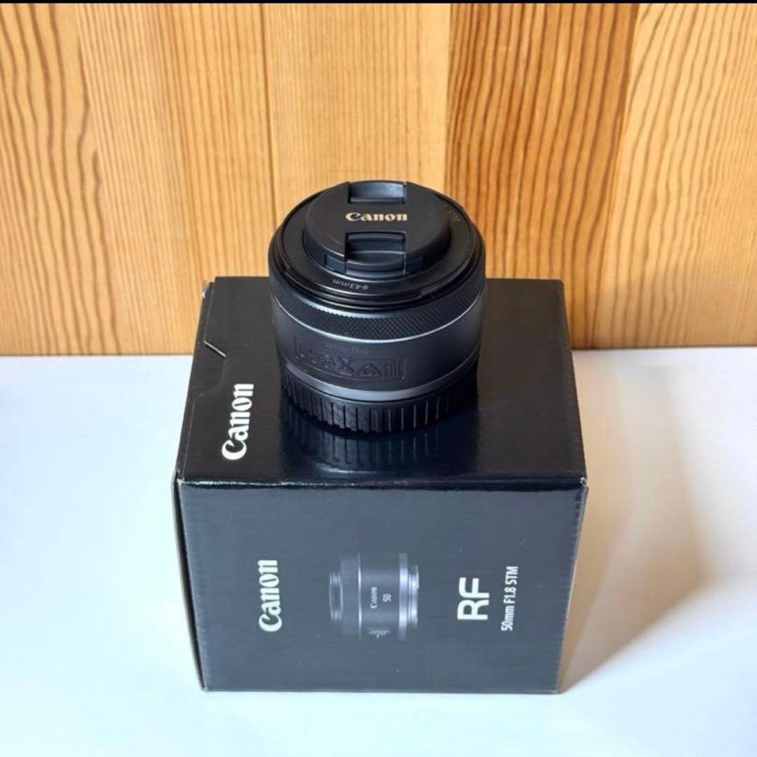 【美品】RF 50mm F1.8 STM レンズフード、フィルター付き
