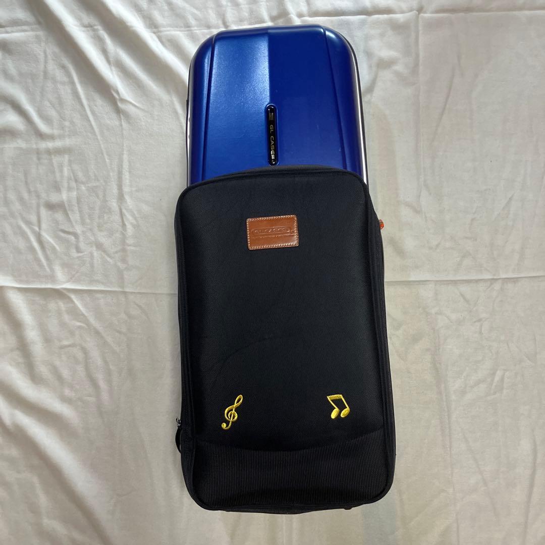 GLテナーサックスケース ハードシェル 青