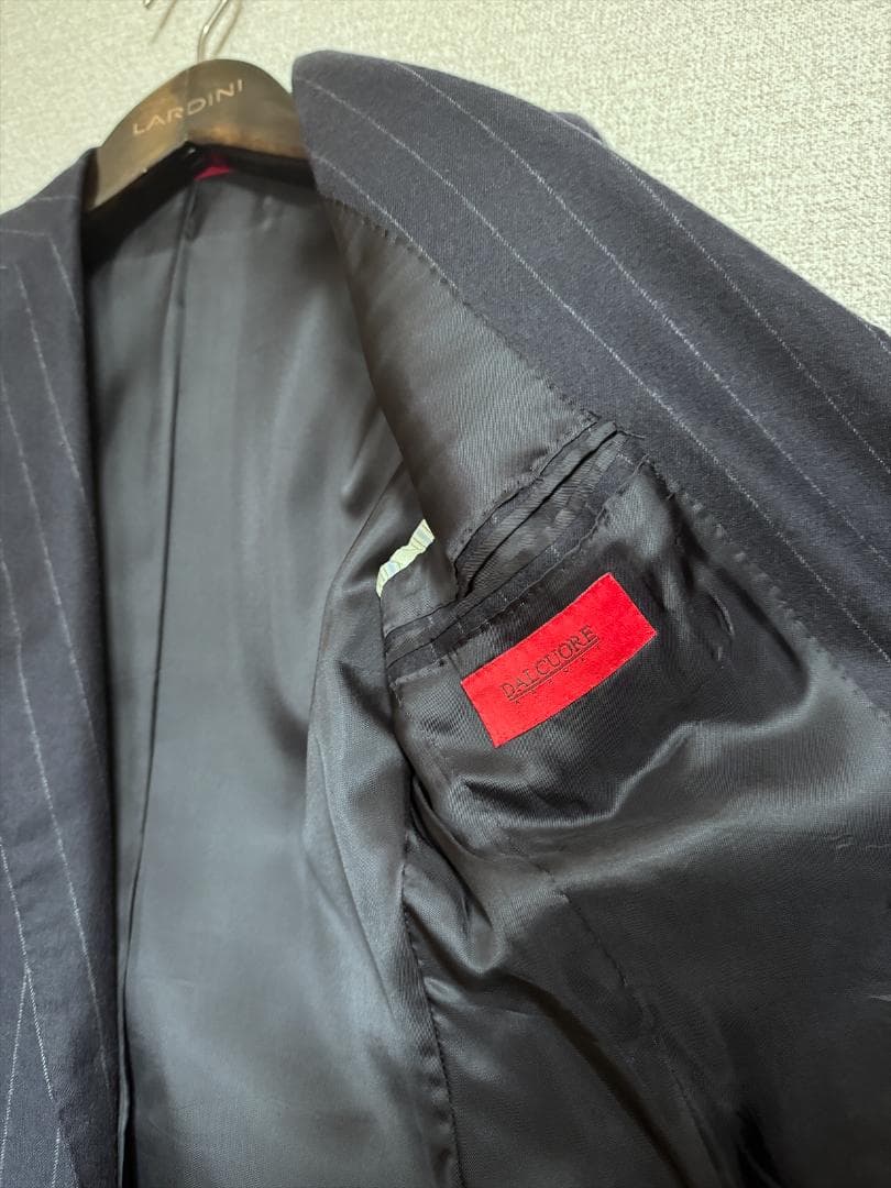 DALCUORE ダルクオーレ　ビームスハウス購入　ネイビーストライプスーツ42