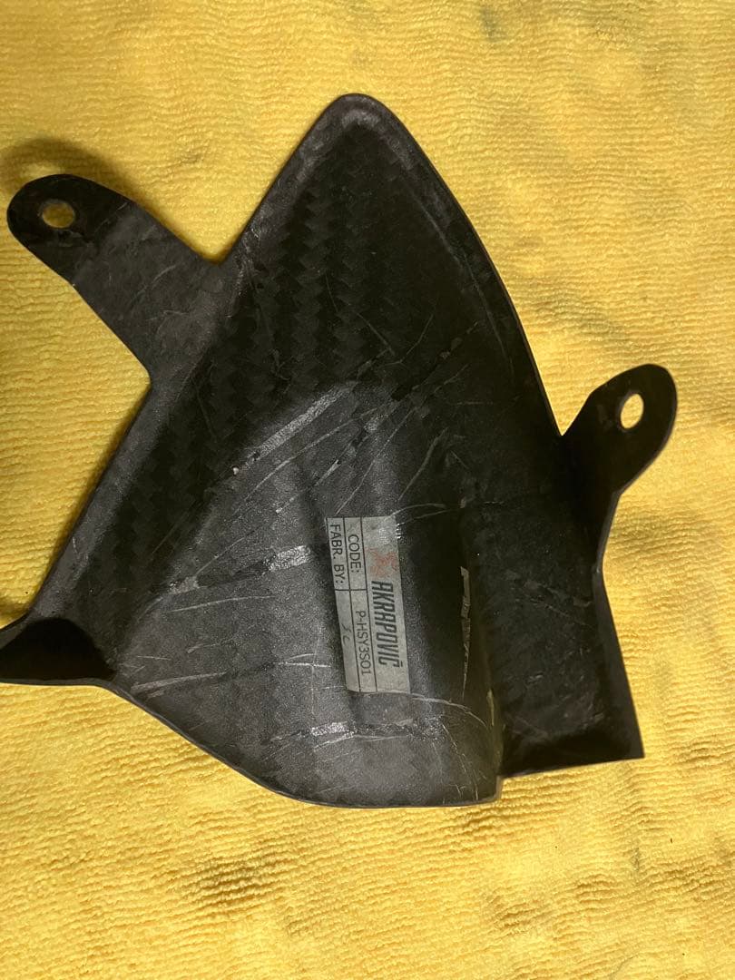 YZF-R25 3 mt25 03アクラボビッチ　マフラー ヒートガード