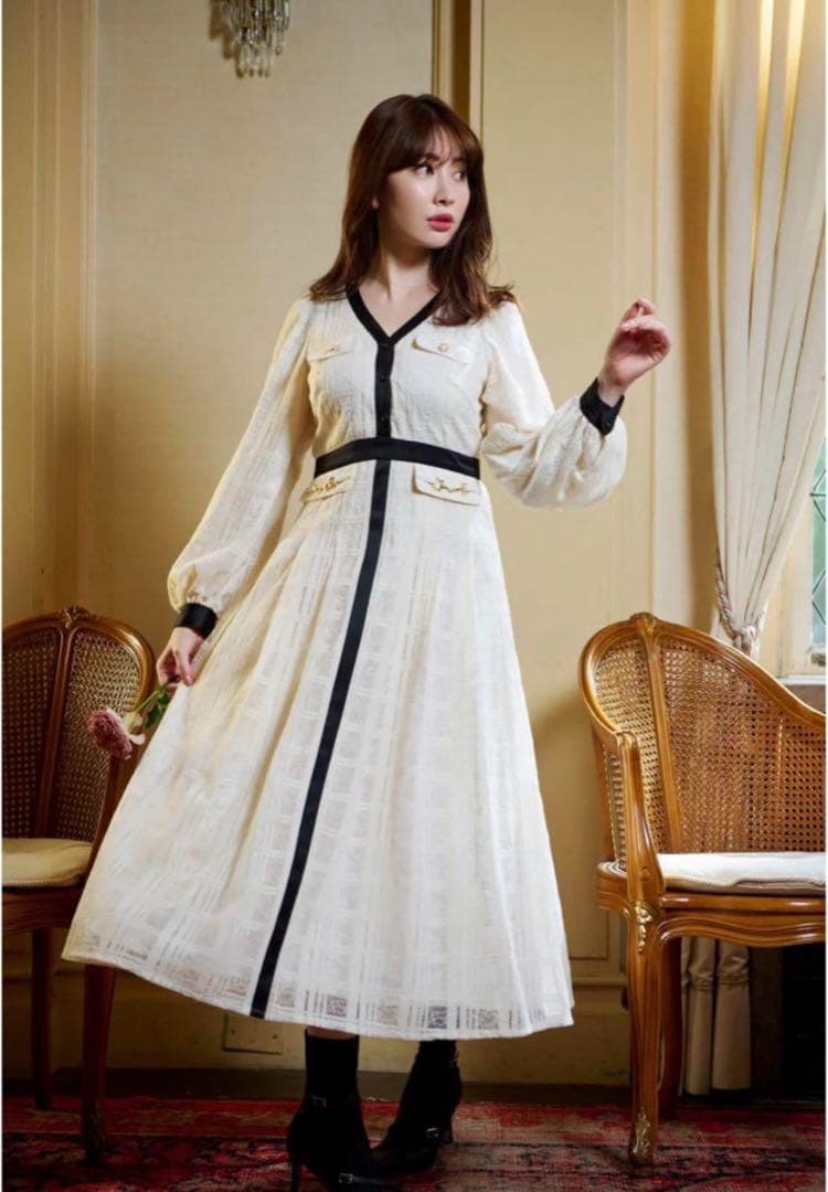 ワンピース herlipto Nottingham Lace Long Dress