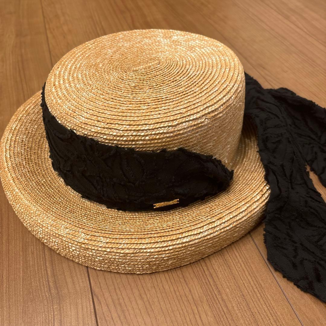 【未使用品】CA4LA x Acka scarf strow hat